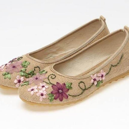 Vintage Ballerina Flat Shoes
