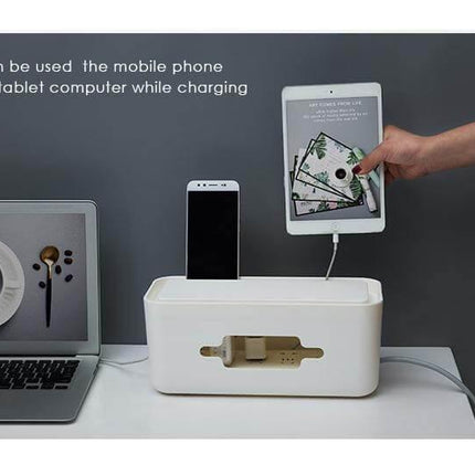 Storage Box and Organizer for Power Outlet