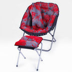 Dark rose with ottoman