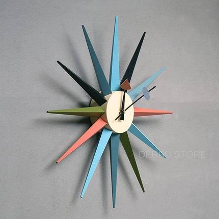 Modern Design Starburst Shape Wall Clock