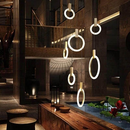 Aluminum Rings Hanging Lights