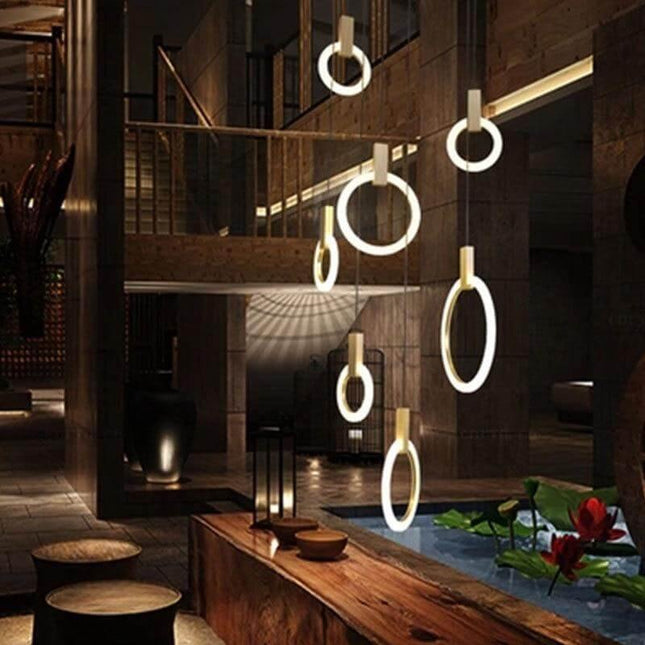 Aluminum Rings Hanging Lights