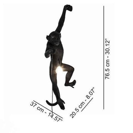 Modern Black Pendant Monkey Lamp