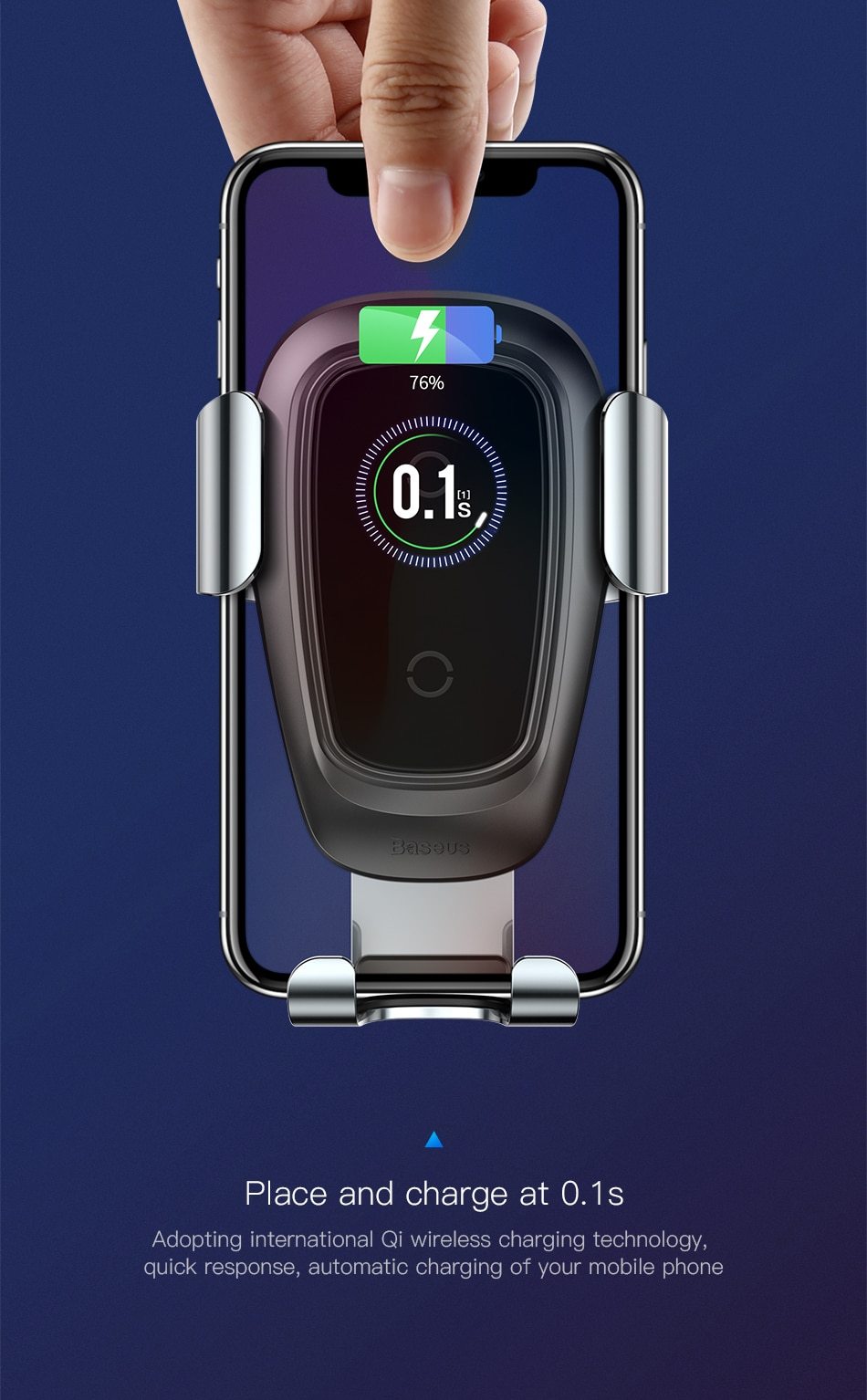 10W Qi Wireless Charger for iPhone XS X & Samsung