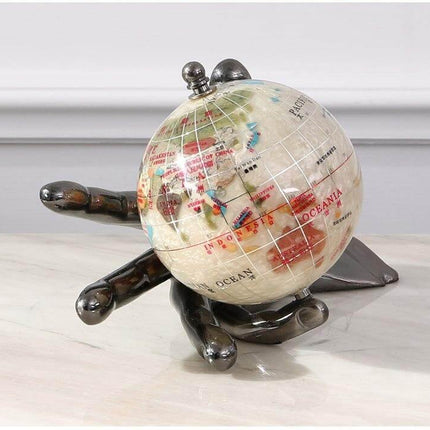 European Modern Century Model Globe with Hand