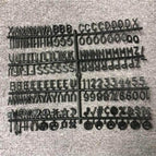 1 set black letter