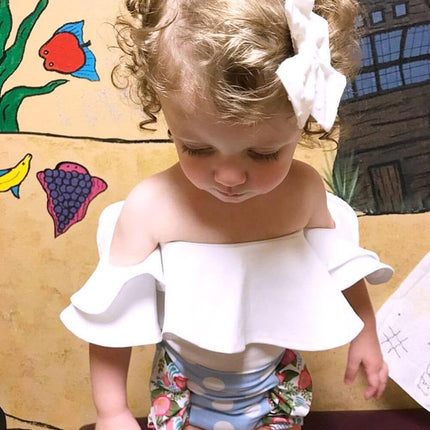 Sweet Princess Ruffles Sleeve Jumpsuit For Baby