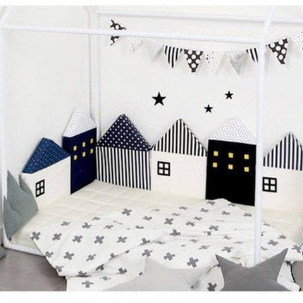 New Combination Cotton Crib Crocodile/House Pillow for Baby