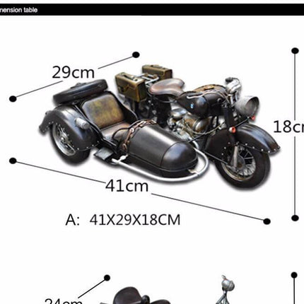 Handmade Creative Three Wheeled BMW Motorcycle