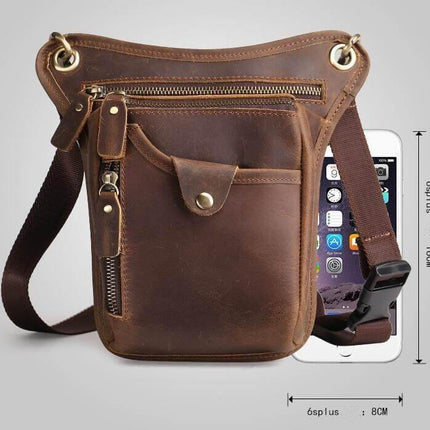 Men's Shoulder Messenger Leather Bag