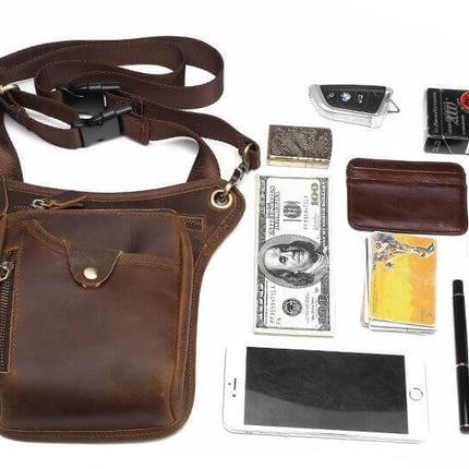 Men's Shoulder Messenger Leather Bag
