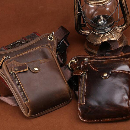 Men's Shoulder Messenger Leather Bag