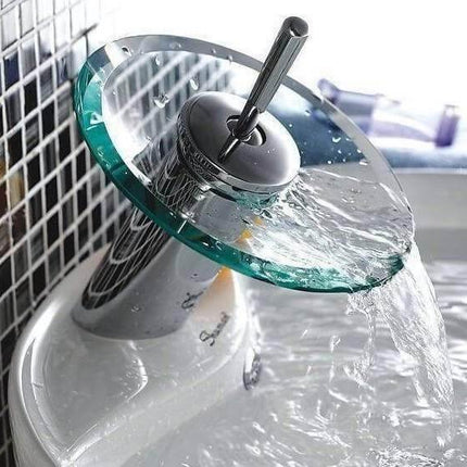 Glass Circle WaterFall Tap Faucet