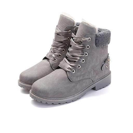 New British Style Lace Up Ankle Boots for Women