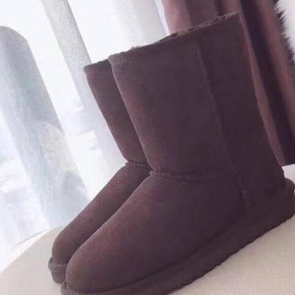 Natural Warm Leather Boots