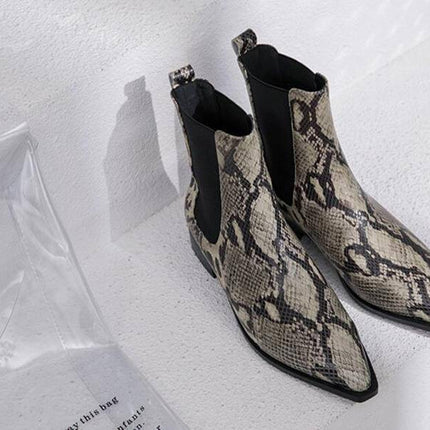 Real Leather Short Ankle Boots
