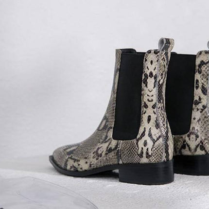 Real Leather Short Ankle Boots