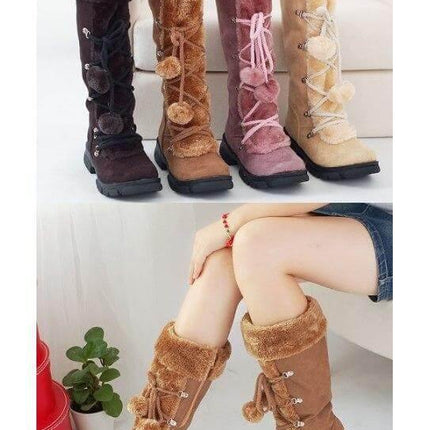 Stylish Cross-tied Fashion Butterfly-knot Snow Boots
