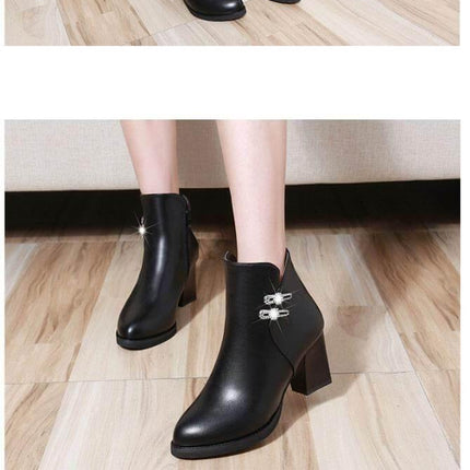 Stylish Fashion Pure High Heels Boots