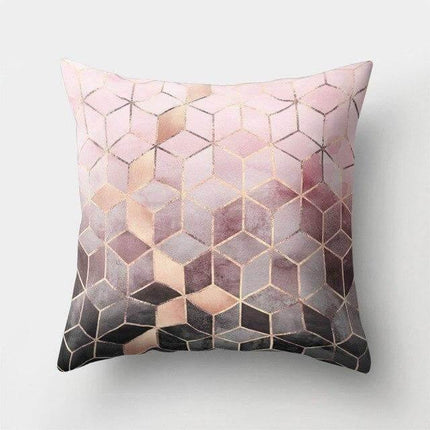 Square Decorative Geometric Striped Pillow Cases