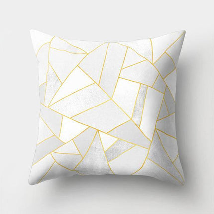 Square Decorative Geometric Striped Pillow Cases