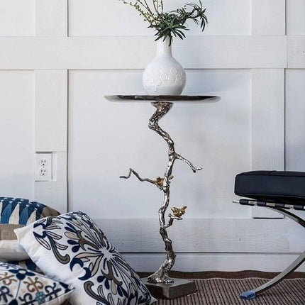 Aluminum Modern Tree Branches Coffee Side Table