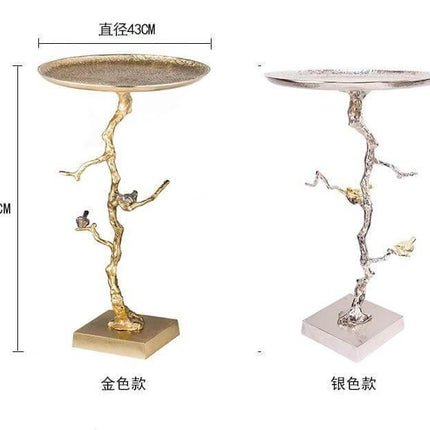 Aluminum Modern Tree Branches Coffee Side Table