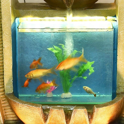 European Style Creative Fish Tank Decoration with Led Chandelier