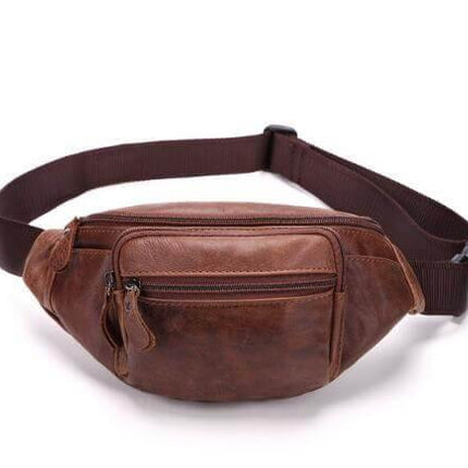 Pure Leather Unisex Fanny Bag