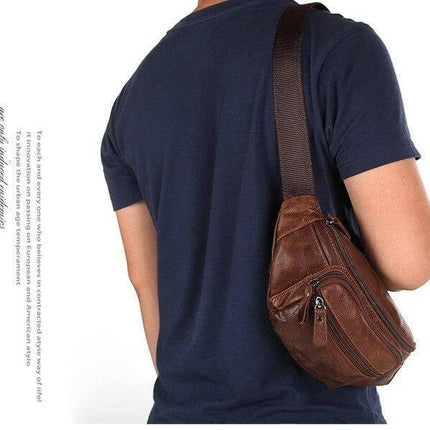 Pure Leather Unisex Fanny Bag
