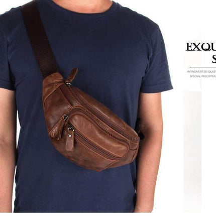 Pure Leather Unisex Fanny Bag