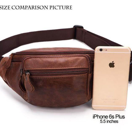 Pure Leather Unisex Fanny Bag