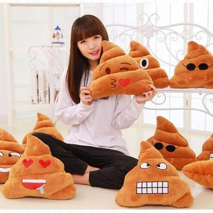 Poop Face Emoji Pillows