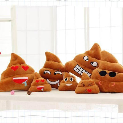 Poop Face Emoji Pillows