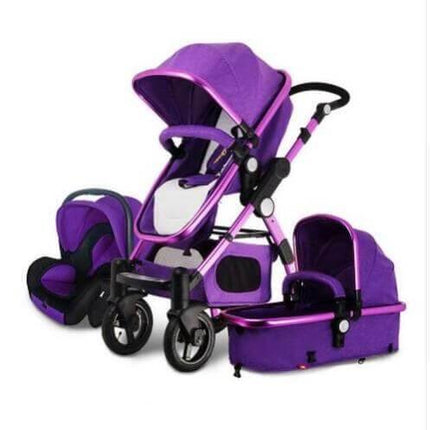 Luxury 3 in 1 Portable Higher Land-scape Carriage Foldable Baby Stroller