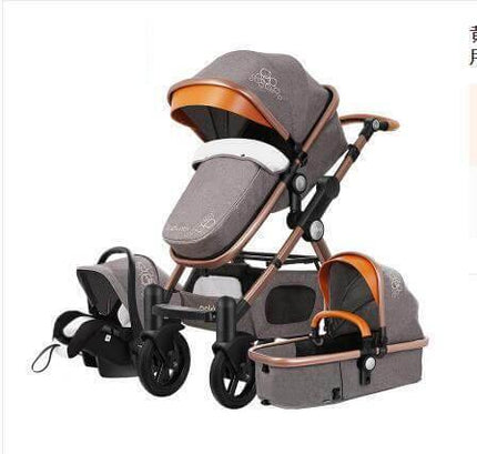 Luxury 3 in 1 Portable Higher Land-scape Carriage Foldable Baby Stroller
