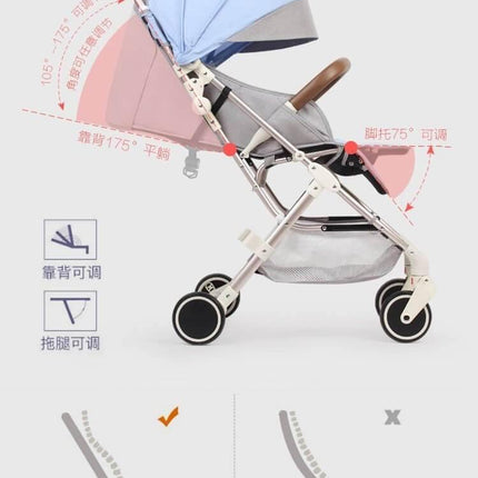 Futuristic Modern Portable Folding Baby Stroller