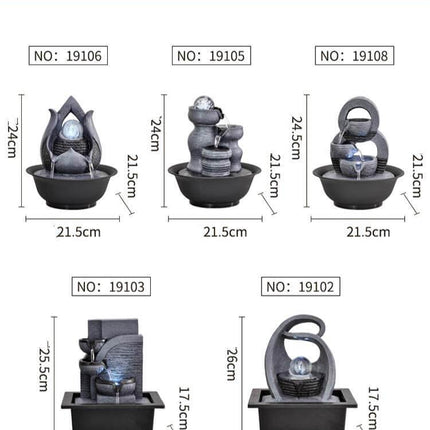 FengShui Resin Decorative Water Fountain