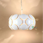 pendant style / white 40cm / warm light bulbs