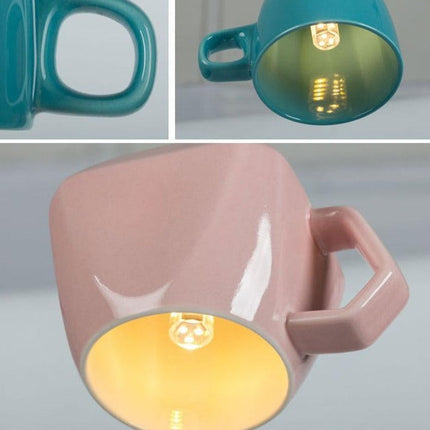 Nordic Ceramic Tea Cup Light