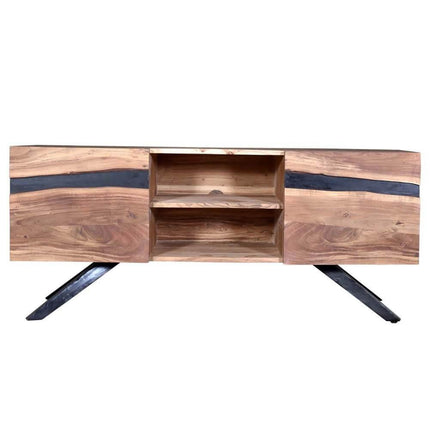 Handmade Mid-Century Wooden Tv Stand