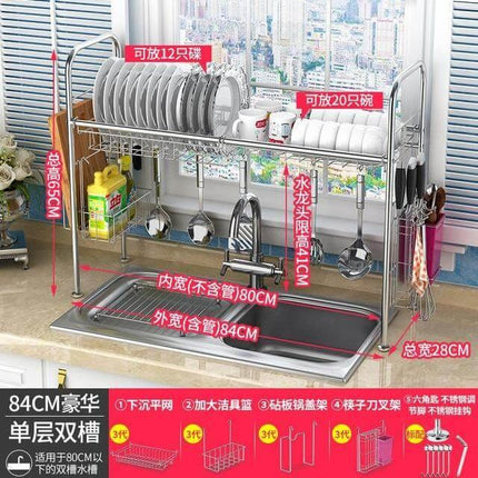 Stainless Steel Dish Rack Organizer