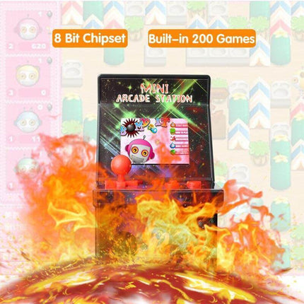 8-Bit Mini Arcade Games WITH Built-in 200 Classic Games