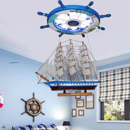 Mediterranean Boat Rudder Chandelier