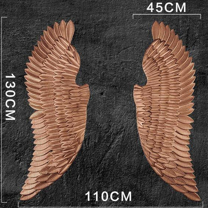 Iron Angel Wings Wall Decor