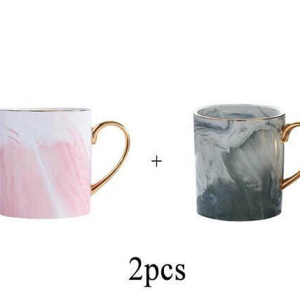 European Marble Porcelain Mug