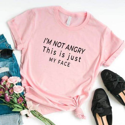 I'm not angry this is just my face Unisex T-shirt