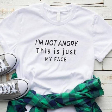 I'm not angry this is just my face Unisex T-shirt