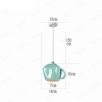 Nordic Ceramic Tea Cup Light
