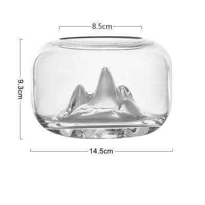 Creative Transparent Snow Mountain Fish Aquariums